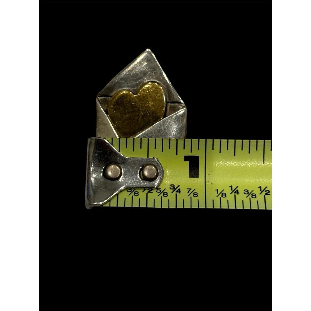 Sterling Silver Love Letter Envelope Brooch Far Fetched 6.65g 925 - Picture 4 of 6